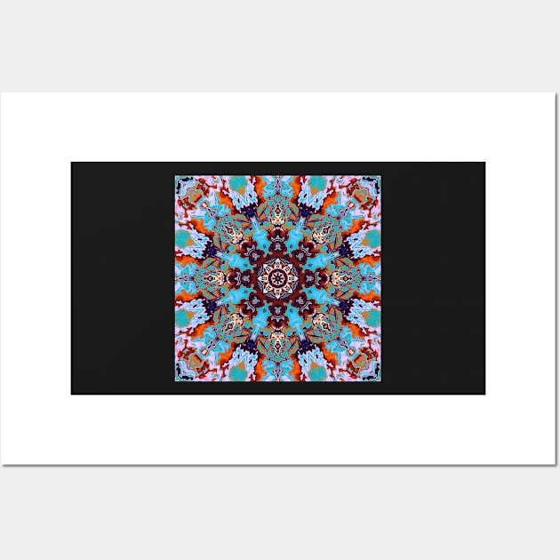 Turquoise mandala Wall Art by krinichnaya